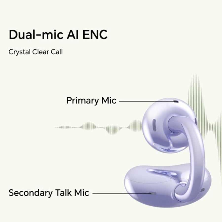 سماعات هونر CHOICE Earbuds Clip لاسلكية - بنفسجي