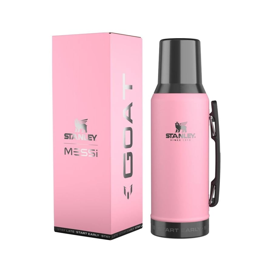 Stanley x Messi Flow Mate thermos made of stainless steel with a capacity of 1.2 liters - pink