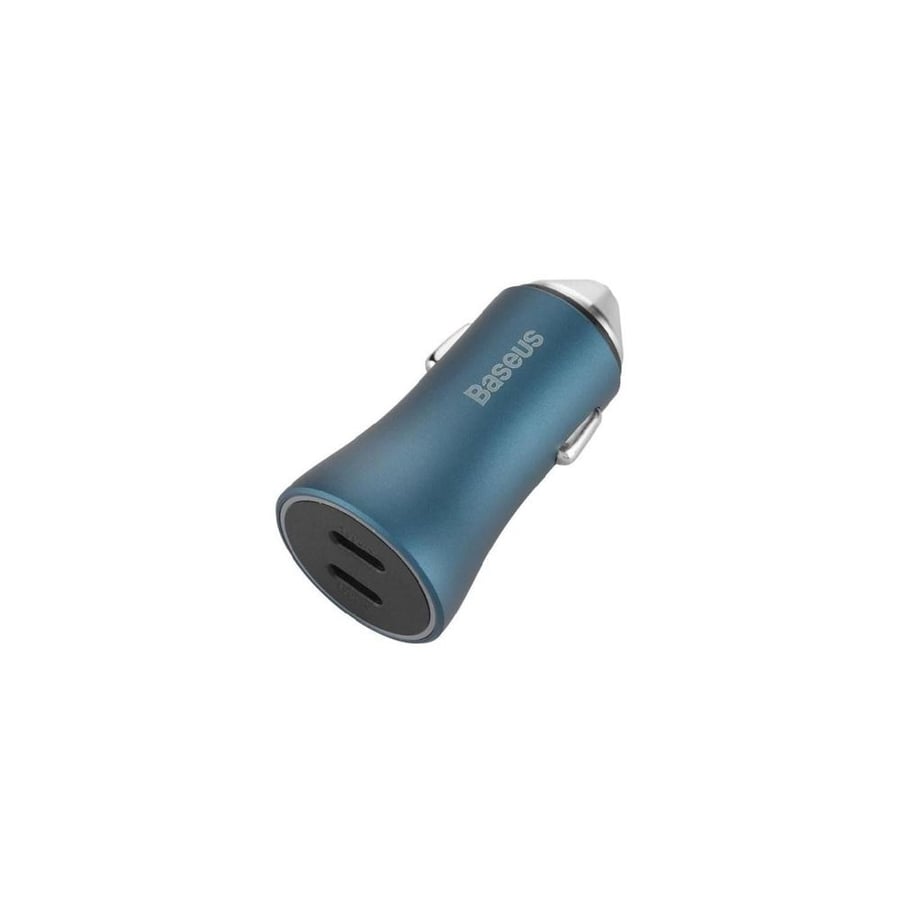 Car charger Baseus with two USB-C ports at 40 watts