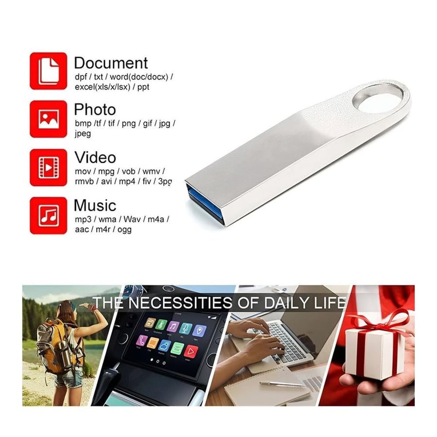 فلاش ميموري تشابي لاين USB بسعة 32 جيجابايت معدني