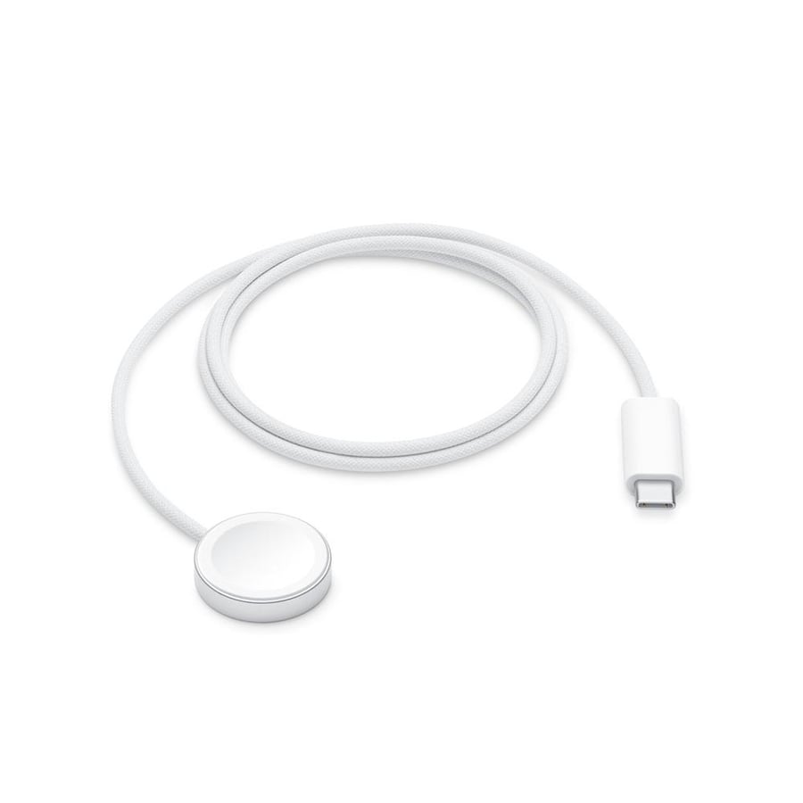 Original fast magnetic Apple Watch charger - Type C (1 meter) - White