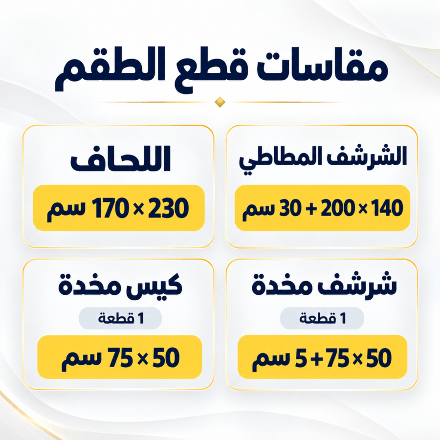 مفرش مفرد ونصف سادة وجهين فاخر 4 قطع مايكروفايبر