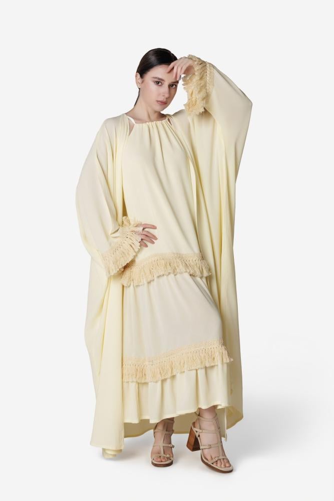 PURE | Butter Yellow Abaya