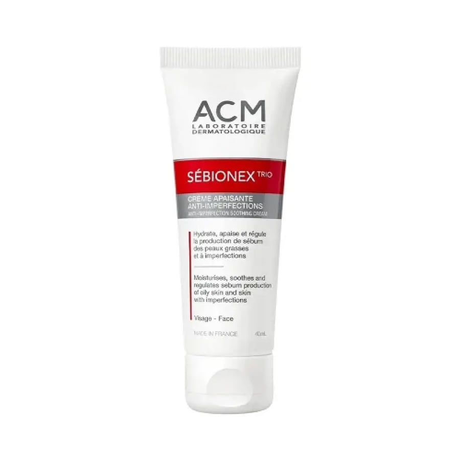 كريم اي سي ام سيبيونيكس تريو للبشرة الدهنية 40 مل - ACM Sebionex Trio Anti-Imperfection Cream 40ml