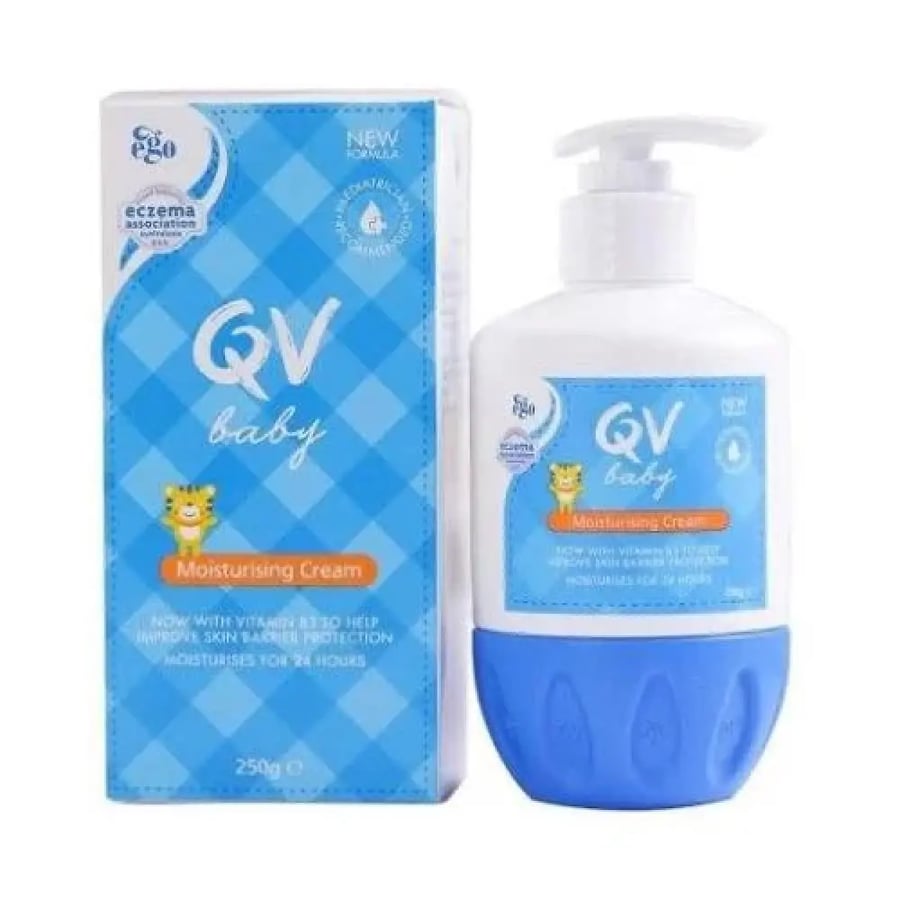 كيوفي QV بيبي كريم مرطب للأطفال 250 جم للبشرة الحساسة - QV Baby Moisturizing Cream 250g