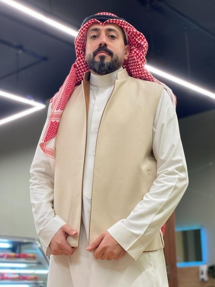 سديري دبل فيس لون جملي وبيج