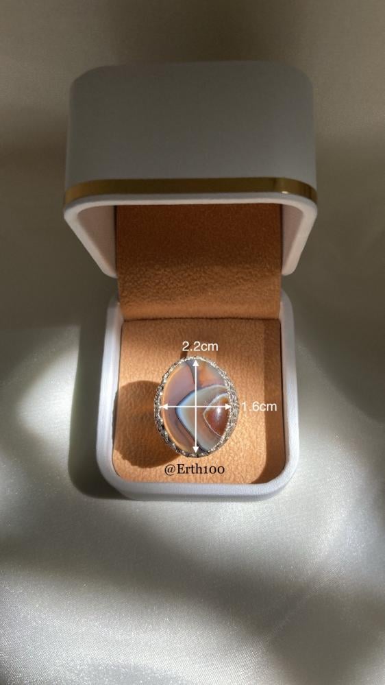 Men's silver ring 925 karat topped with natural original Yemeni agate.