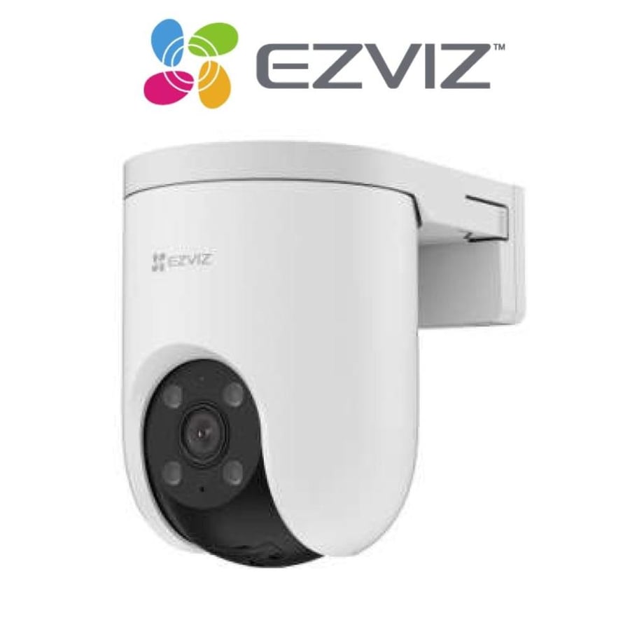 كاميرا EZVIZ H8C بتقنية 4G LTE، بدقة 2K، تتبع تلقائي، تصميم مقاوم للعوامل الجوية، تغطية 360°، رؤية ليلية ملونة