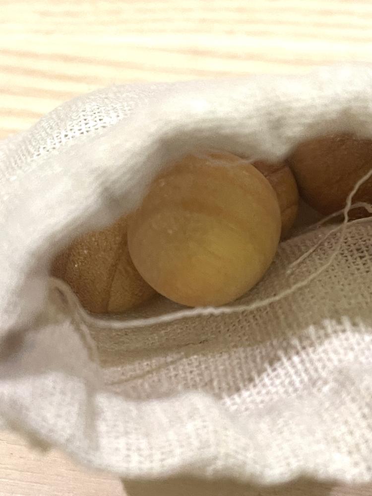 Clothing diffuser, burlap bag with fragrant aromatic balls from 7 months ago