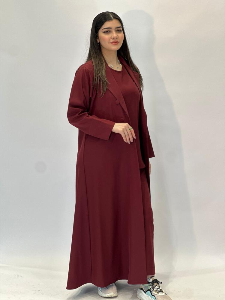 عبايه السفر لون عنابي