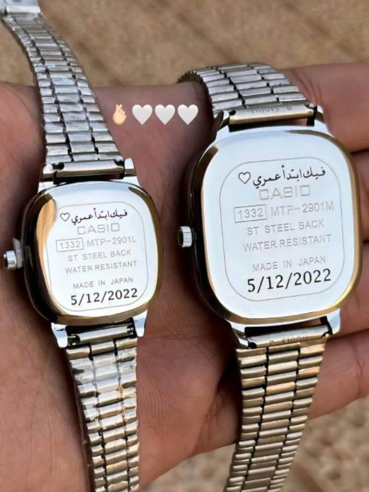 كاسيو LTP كبلز فضي ع اسود