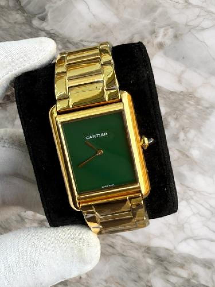 Men's gold Cartier watch, luxurious, first class, same as the picture