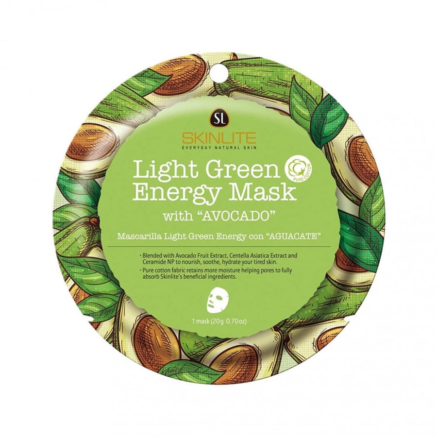 Light Green Energy Mask with Avocado