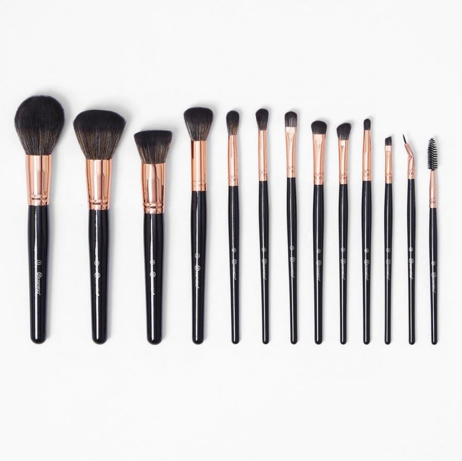 مجموعة فرش روز قولد 13 فرشة من بي اتش كوزميتيكس | BH Cosmetics Signature Rose Gold 13 Piece brush set