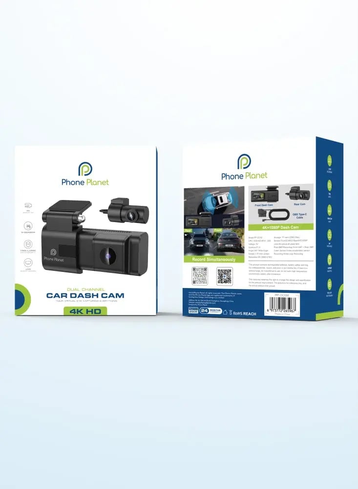 داش كام Phone Planet أمامية وخلفية بدقة 4K