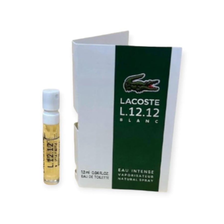 Lacoste sample 12.12 Blanc Eau Intense or Eau de Toilette 1.2ml