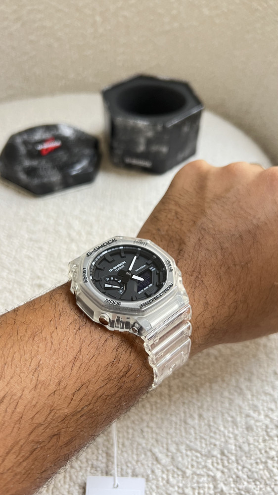 G-Shock Watch شفاف كامل