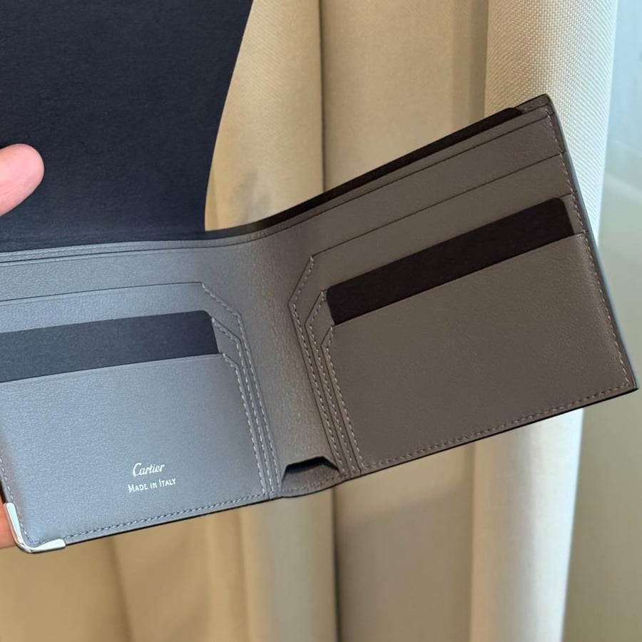 Cartier wallet رمادي
