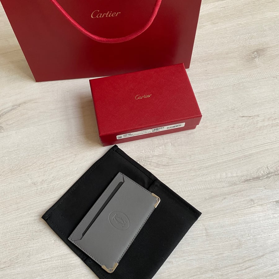 Cartier كارد هولدر رمادي