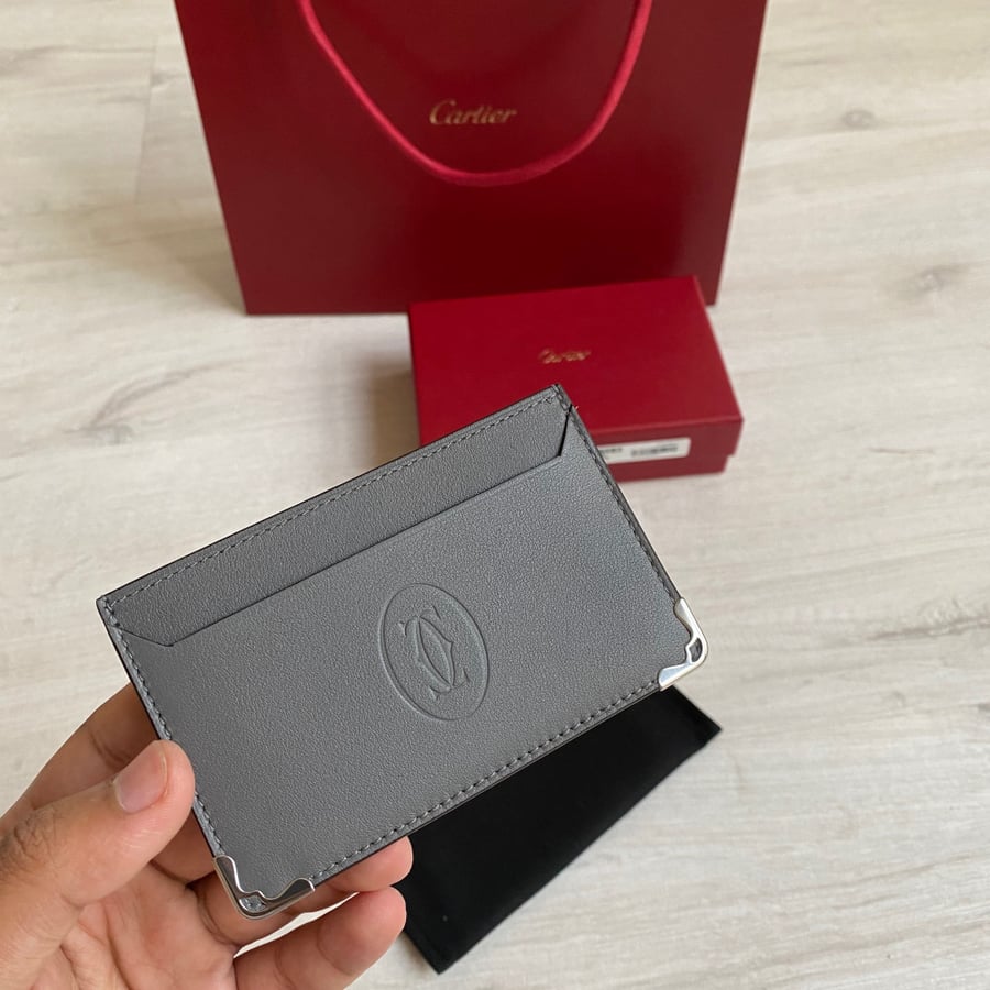 Cartier كارد هولدر رمادي