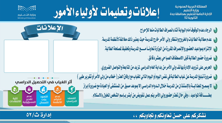 تعليمات أولياء الأمور