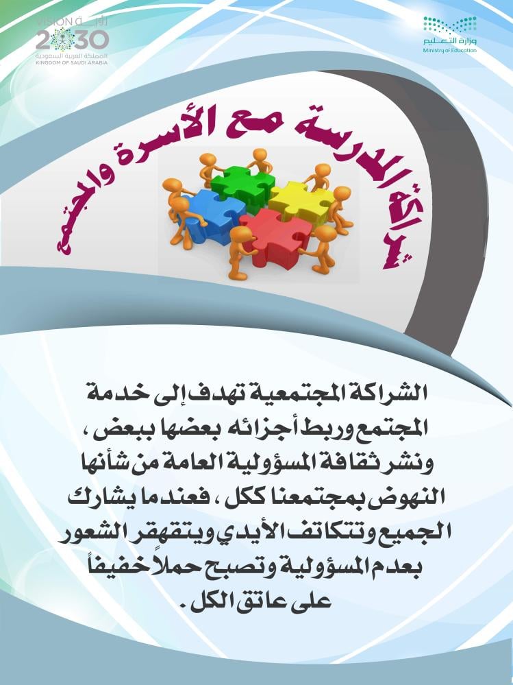 تصميم لوحة الشراكة المجتمعية