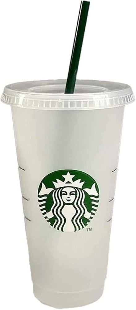 Clear white Starbucks cup - 709 ml
