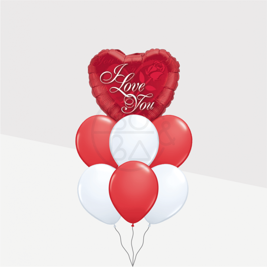 Love balloon bouquet