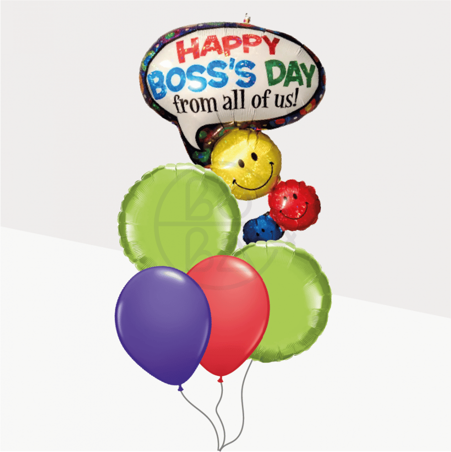 A bouquet of balloons for the happy president's day