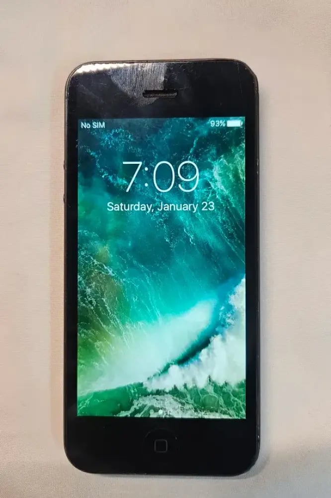 عادي iPhone 5 — أسود