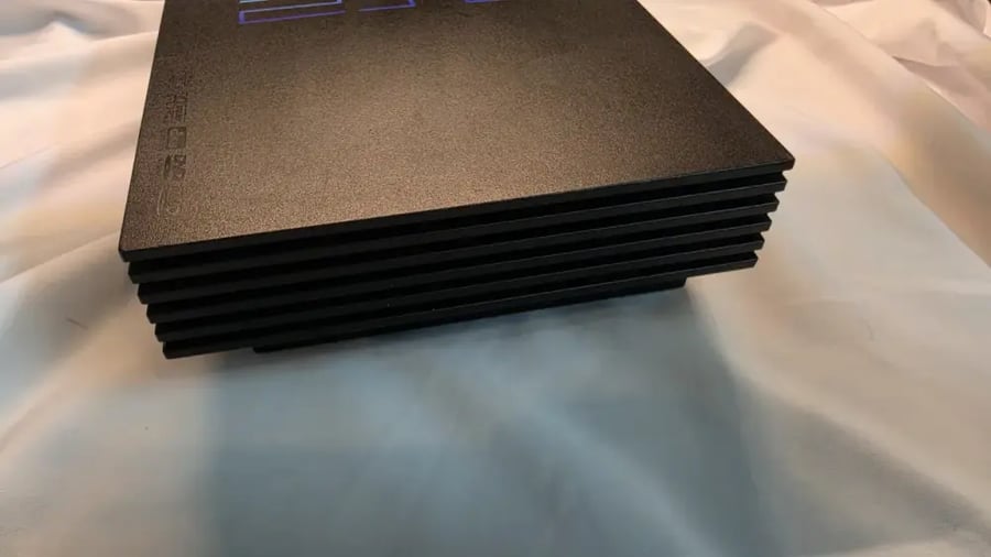 PlayStation 2 Fat أسود — يشغل أصلي ومنسوخ مفتوح الريجن