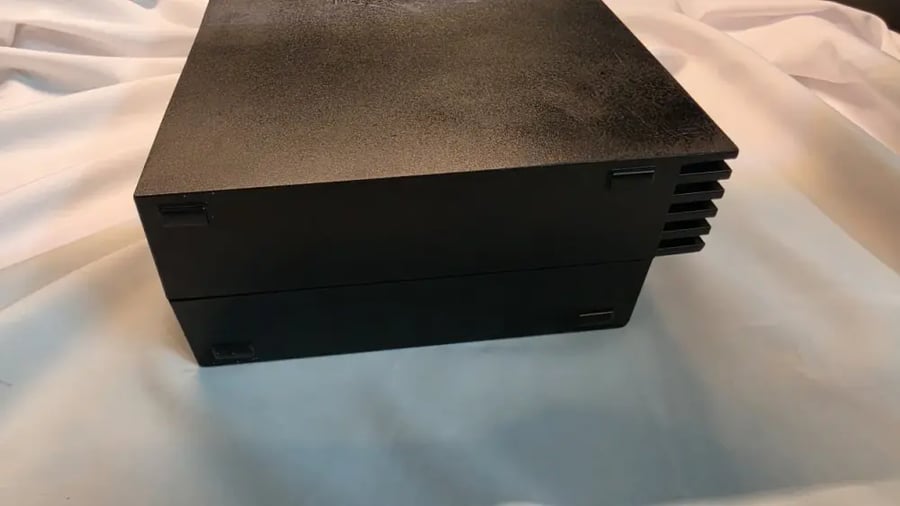 PlayStation 2 Fat أسود — يشغل أصلي ومنسوخ مفتوح الريجن