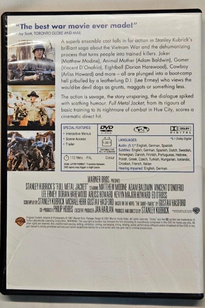 فلم Full Metal Jacket DVD
