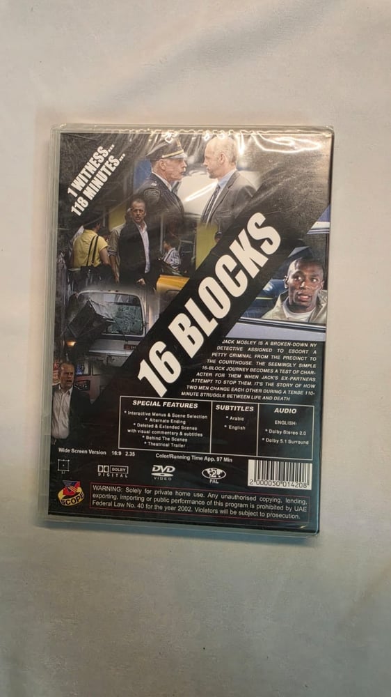 فلم 16 Blocks DVD جديد!