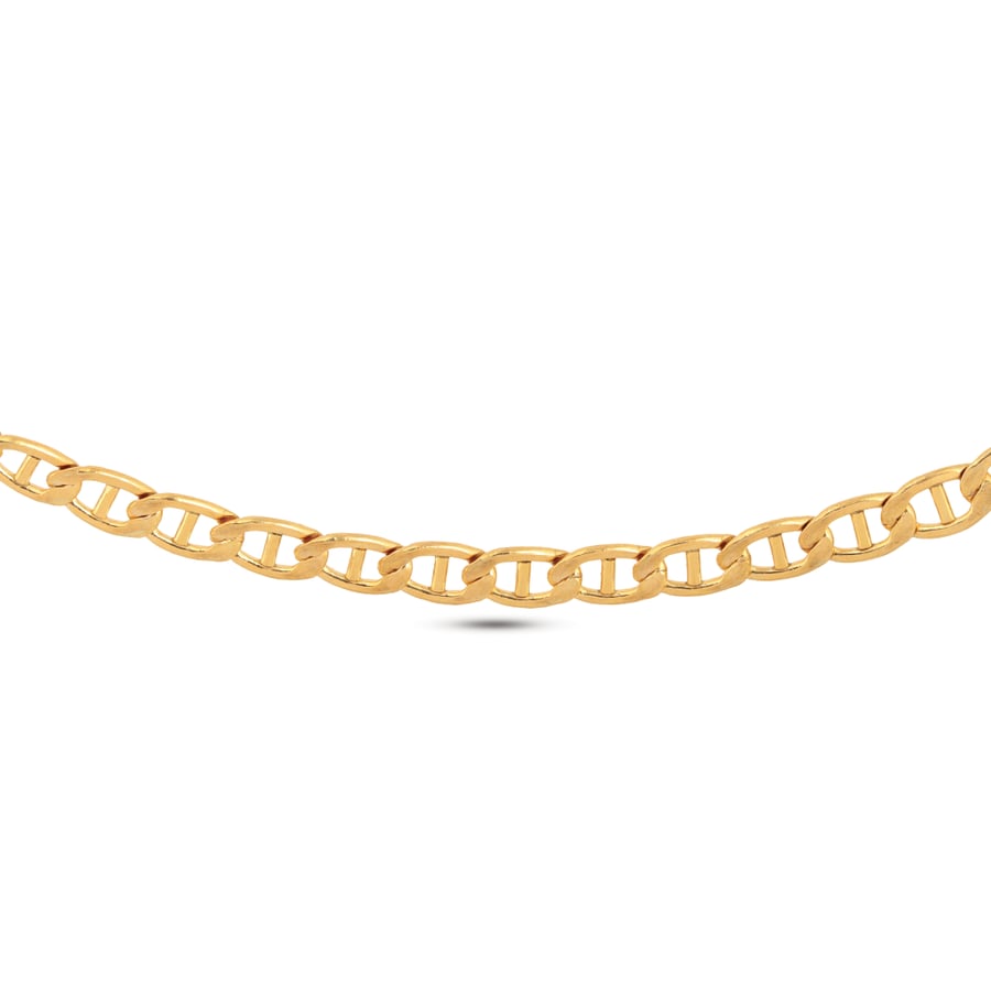 Necklace with a layer of gold