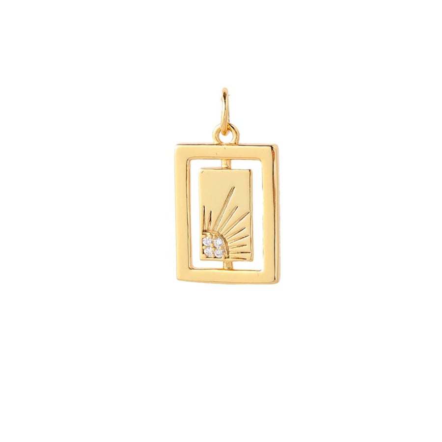 Gold-plated pendant D104