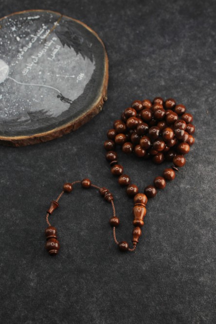 سبحة فاخرة من خشب الثعبان ( Snake wood  )