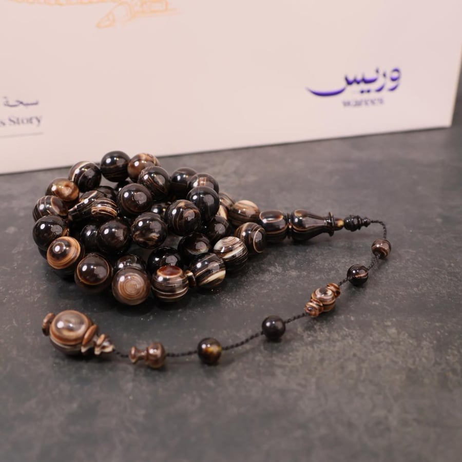سبحة ترسه عيون ( ظهر سلحفاة ) مميزة
