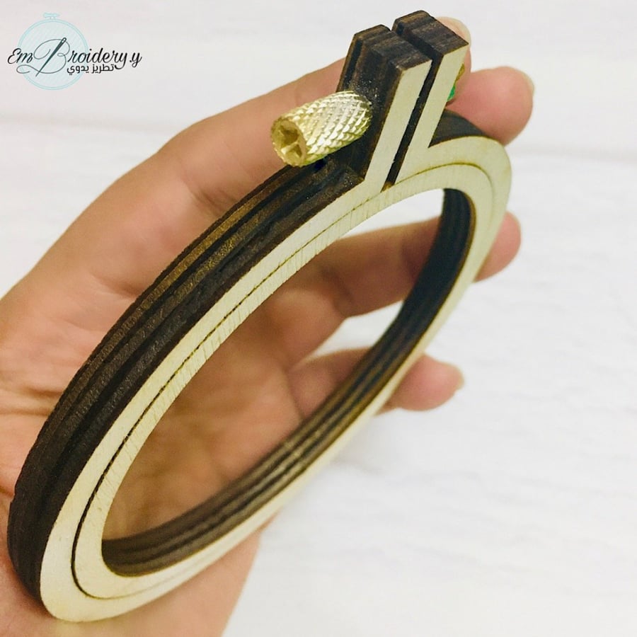 طارة تطريز خشبية 3 inch