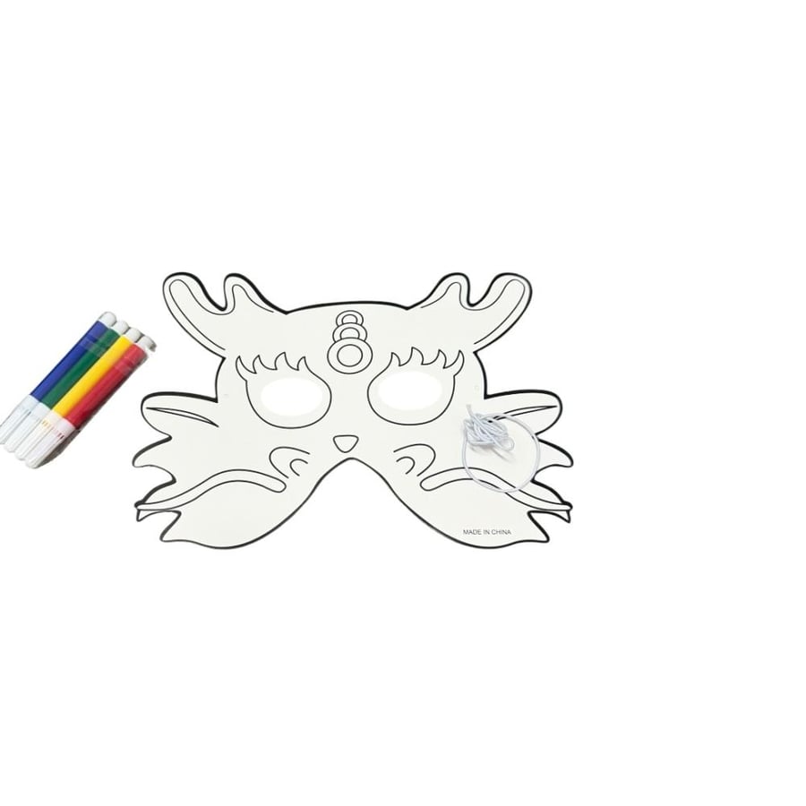 Mask with coloring deer shape / 1 package