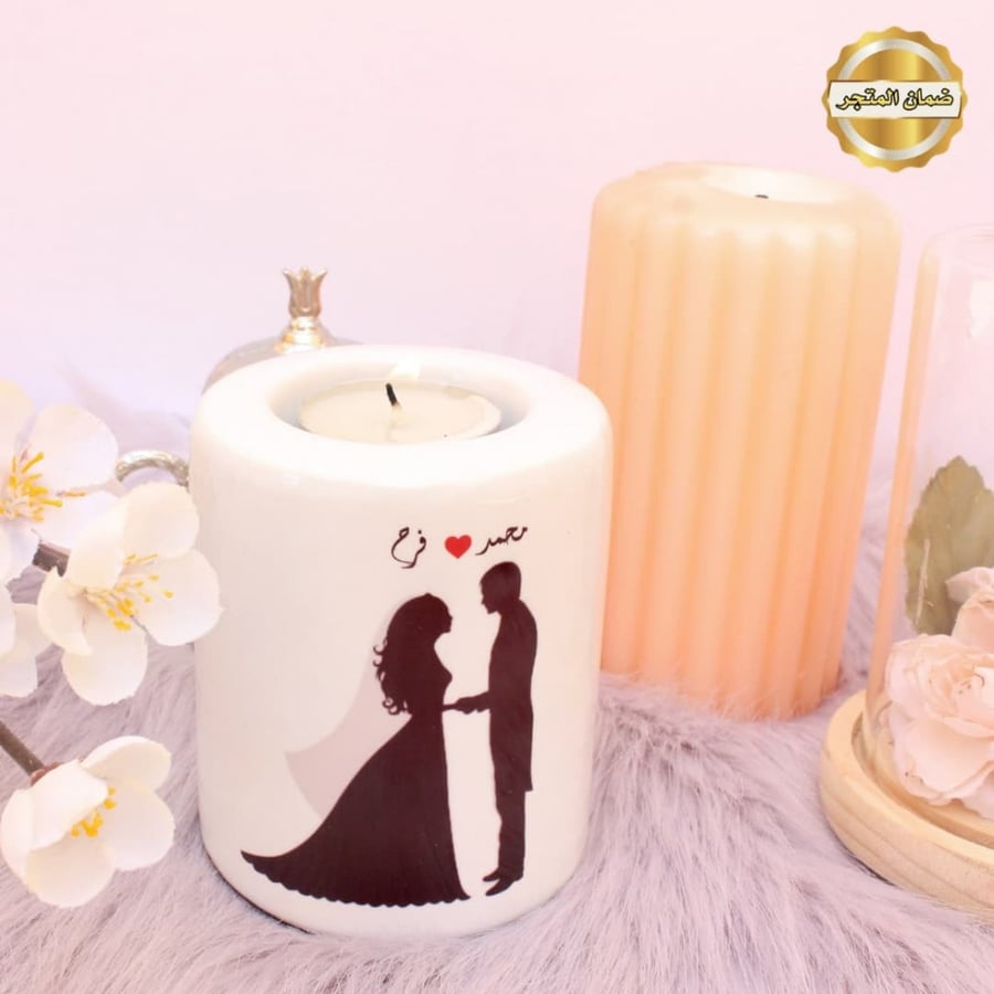 طباعه على حامل شمع