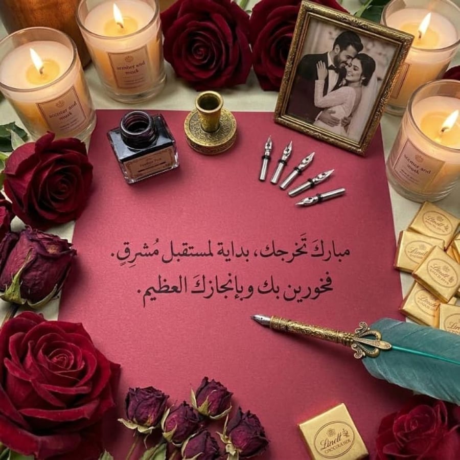قلم ريشة  مع حبر