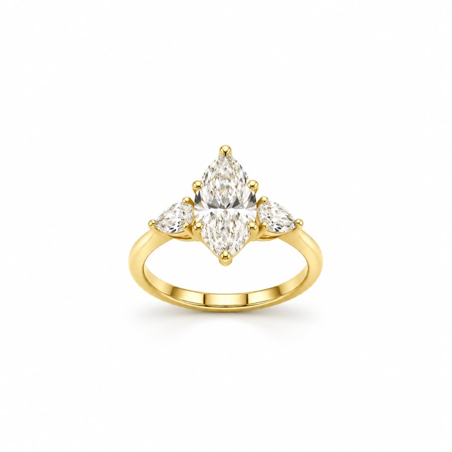 خاتم الماس مخبري Marquise Brilliant – ماركيز