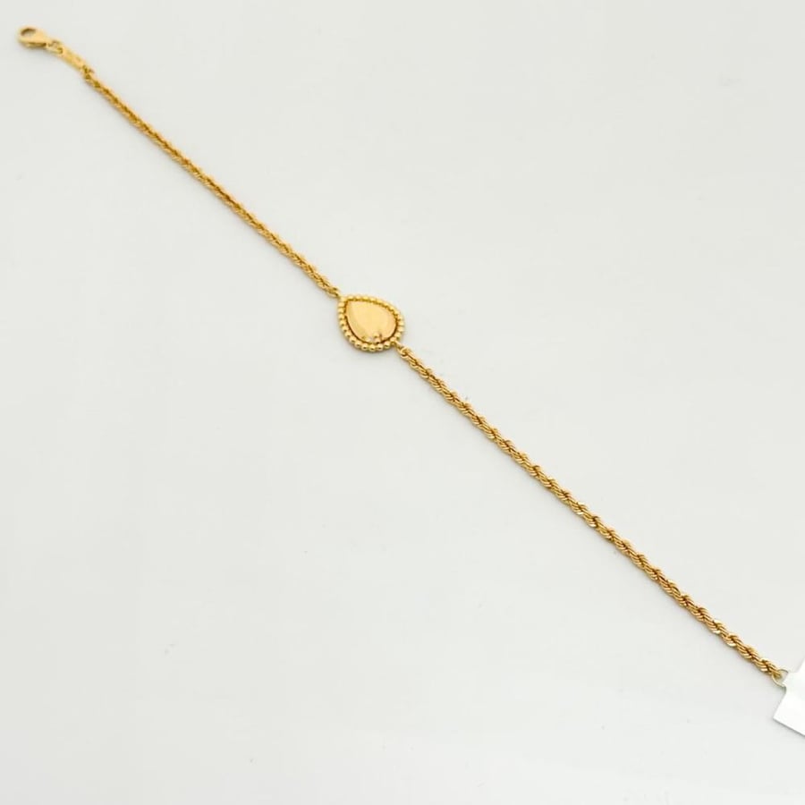 (BC.285) اسوارة شكل دمعة عيار 18