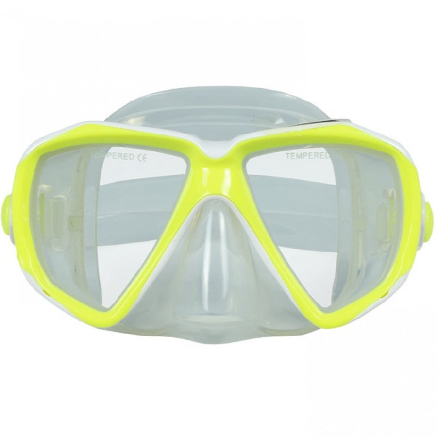 نظارة Dive pro لون شفاف و اصفر للوجه الصغير