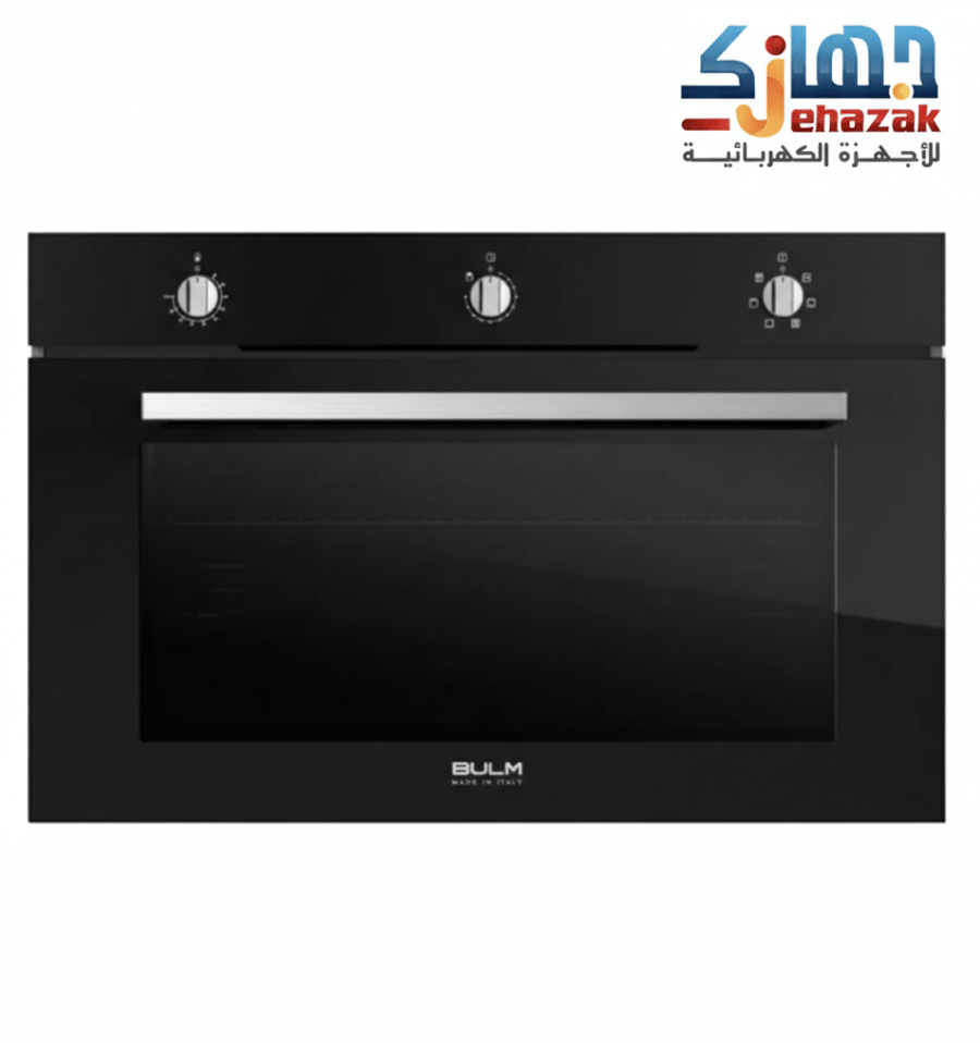 فرن بولم كهربائي 5 وظائف 90 60 سم أسود مفاتيح تحكم, BULM 95 BLK
