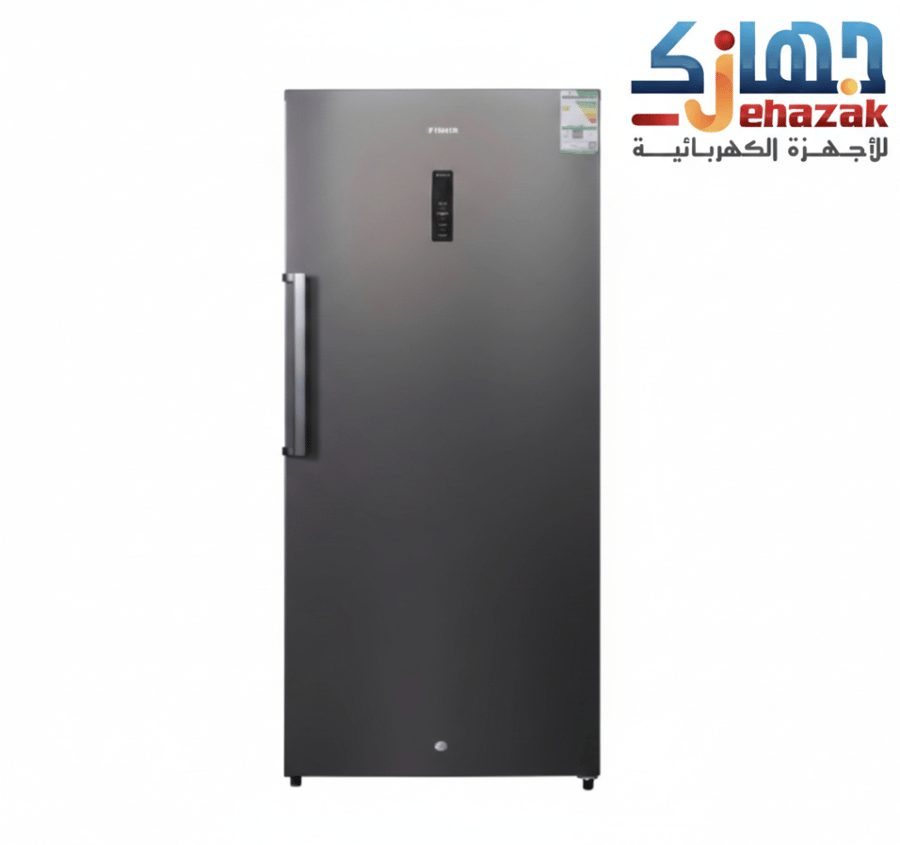 فريزر فيشر مانع الثلج عمودي، باب واحد، سعة 21.2 قدم مكعب، انفرتر، فضي - FURFS-800HIS