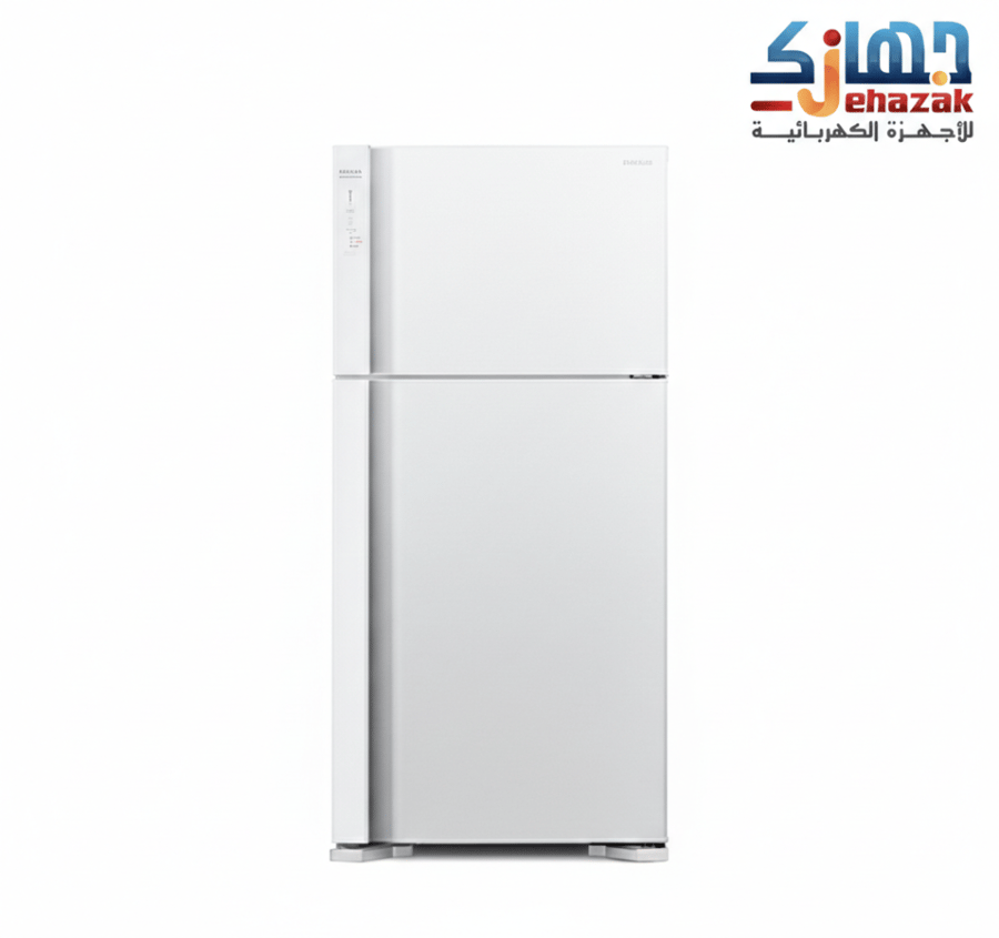 ثلاجة هيتاشي سعة الثلاجة 14.3 قدم سعة المجمد 5.1 قدم ابيض كود الموديل: R-V725PS7K-1PWH(ME)