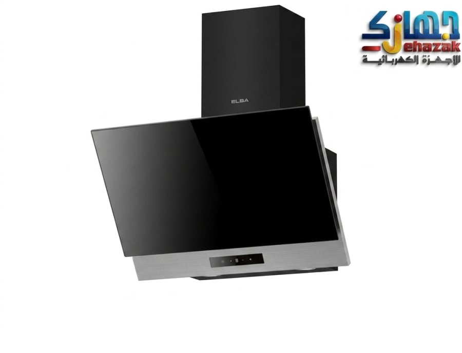 شفاط جداري 60 سم، قوة شفط 1200 م³/ساعة البا رمز المنتج: MODERN BLACK 60-1200
