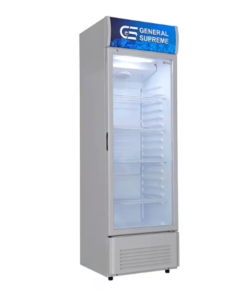 جنرال سوبريم , ثلاجة عرض باب واحد زجاجي ,338 لتر ,ابيض ,GS-352X